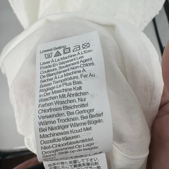 J.Crew Tank Dress W/White SZ OP Sleeveless Midi WMNS Ruffled Scoop Neck Layered - Picture 8 of 11